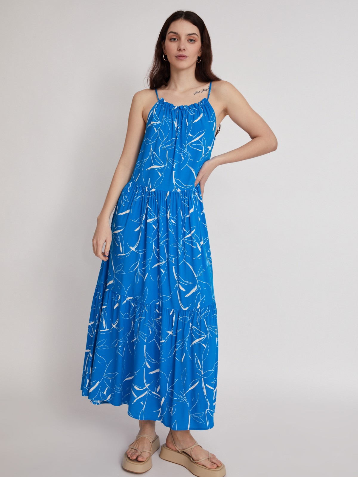 Платье zolla 22324827Y151, цвет голубой, размер XS - фото 2