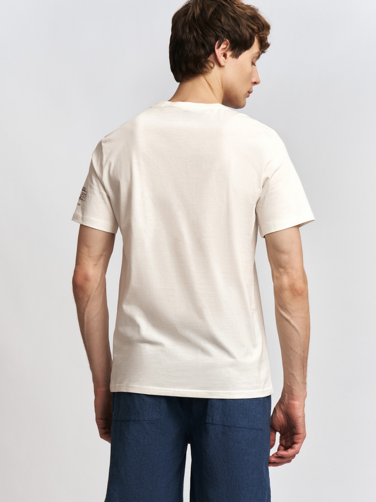 Футболка из хлопка с принтом