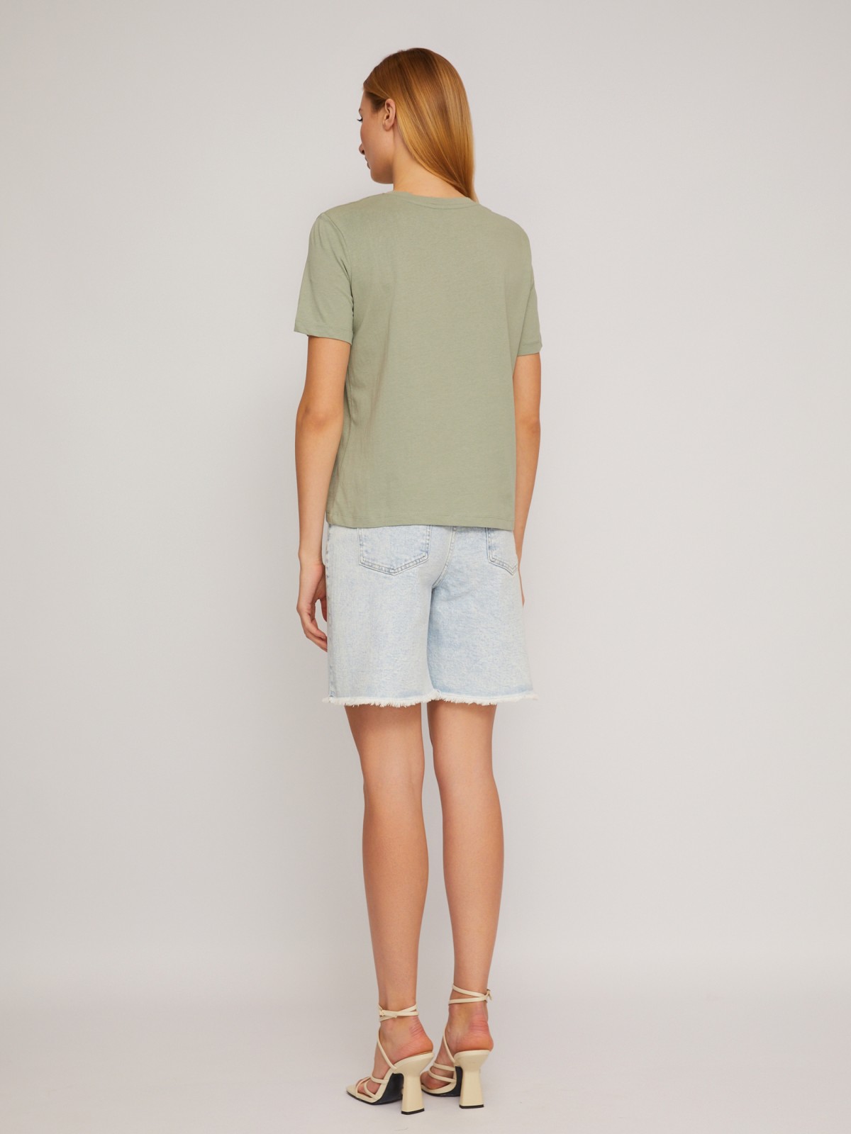 Футболка из хлопка с принтом