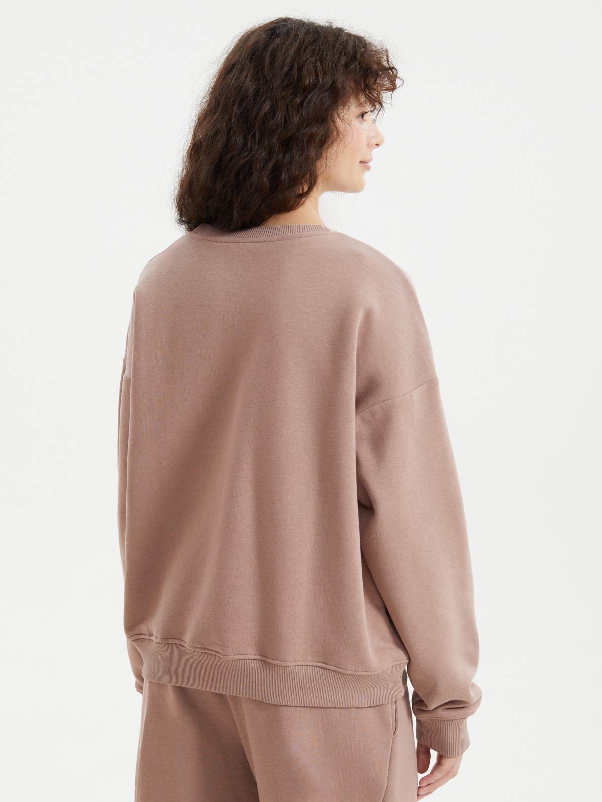 Однотонный трикотажный свитшот