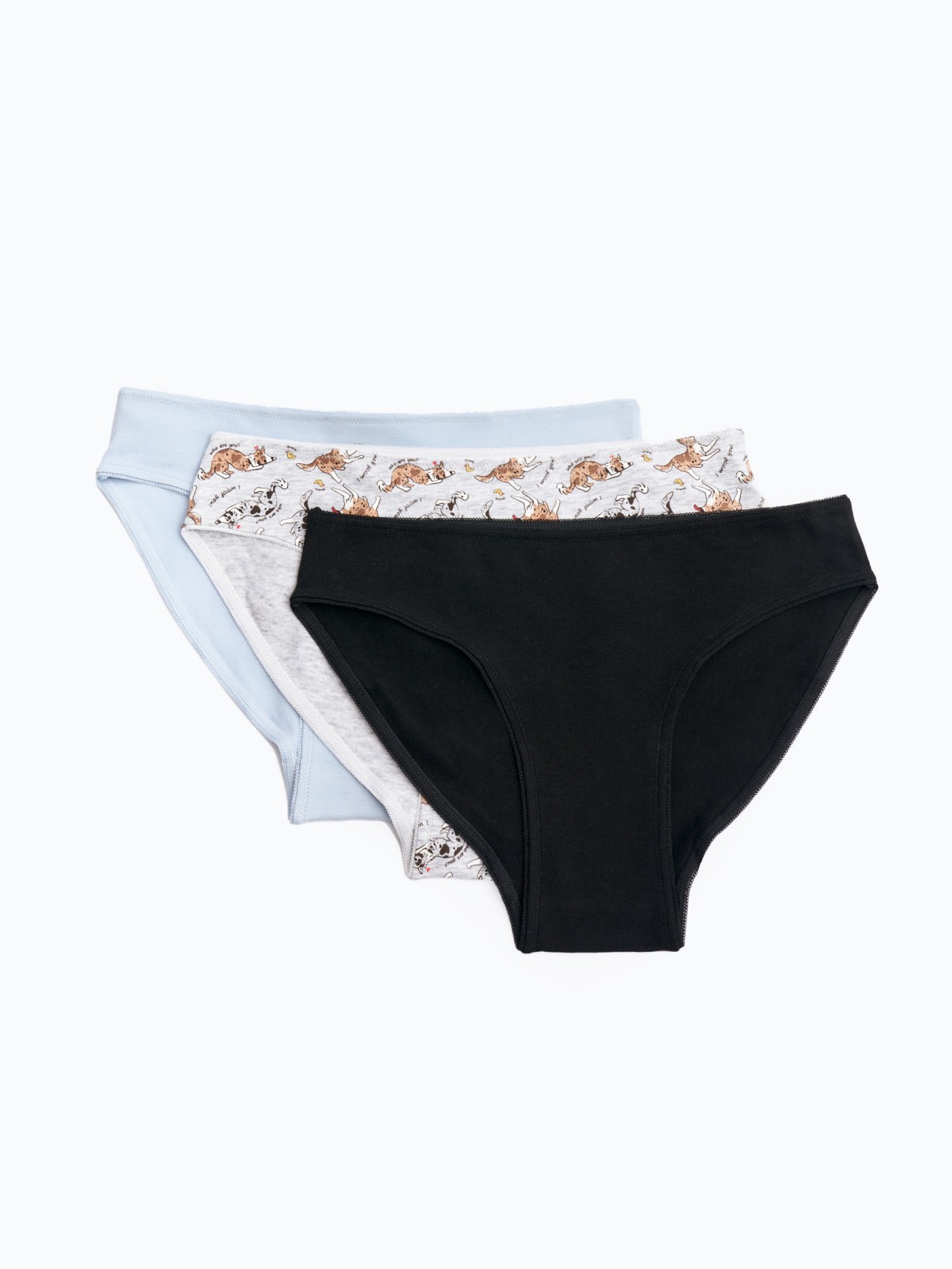 Набор трусов с рисунком (3 шт. в комплекте)