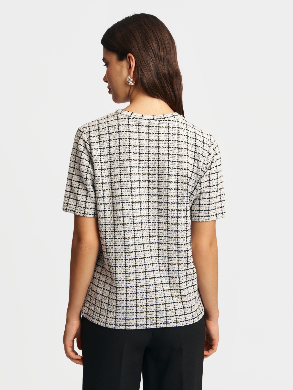 Твидовая футболка