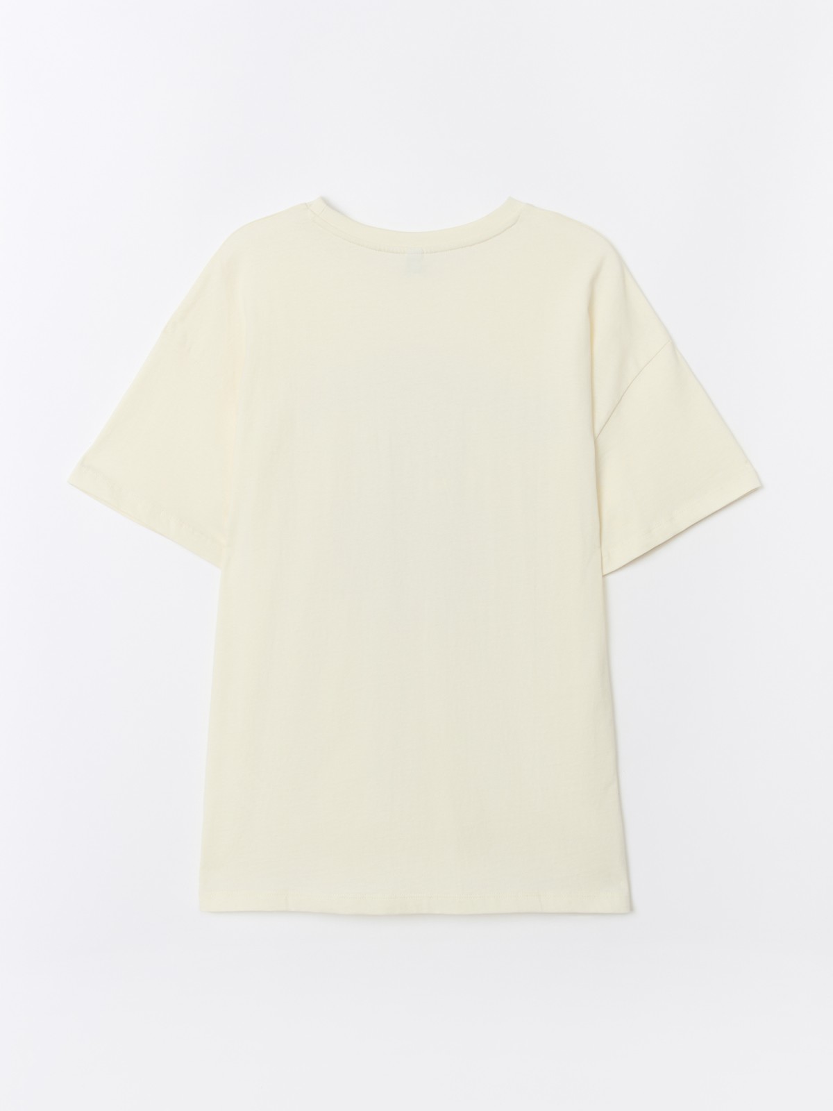 Футболка оверсайз из хлопка с надписью