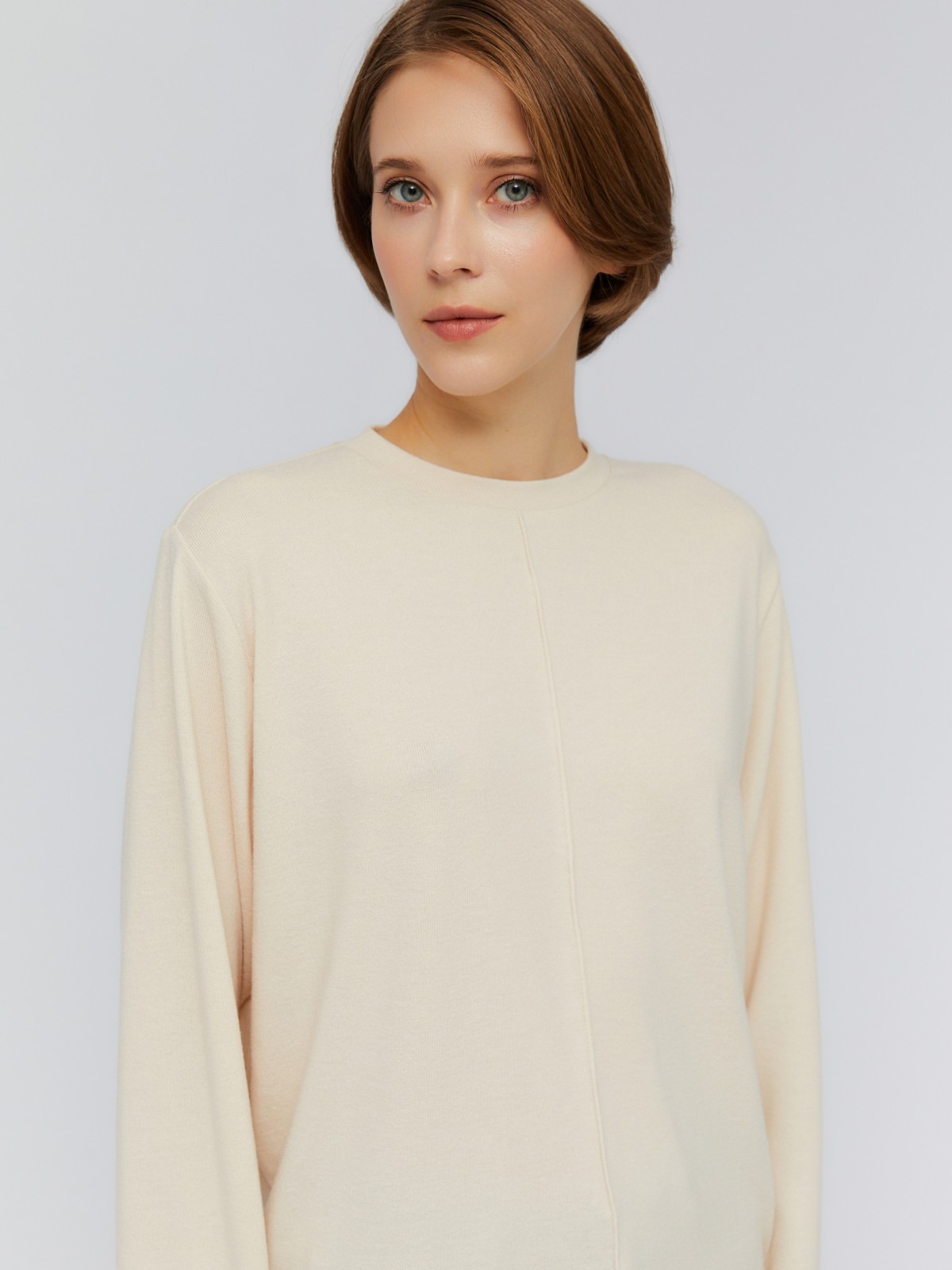 Трикотажный джемпер с длинным рукавом