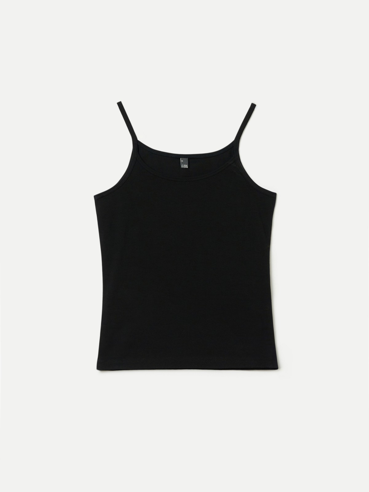 Майка-топ из хлопка на бретельках