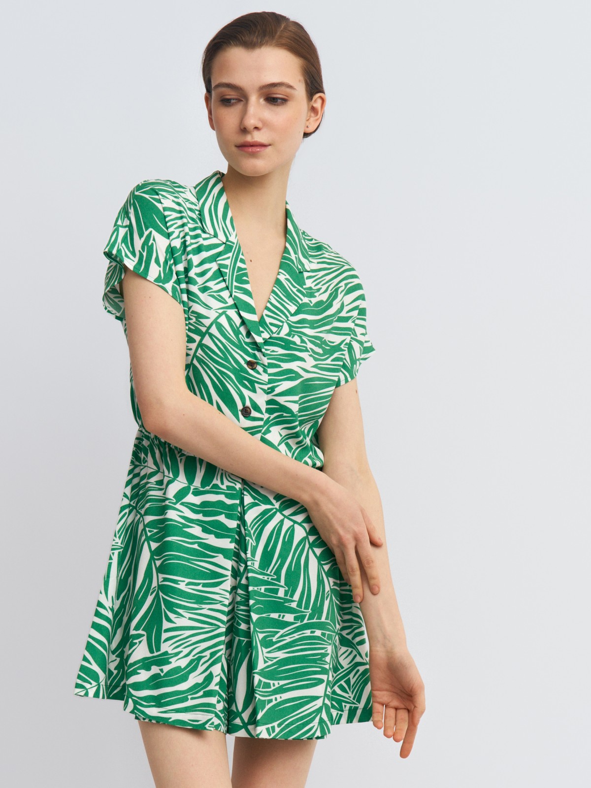 Комбинезон длины мини с коротким рукавом