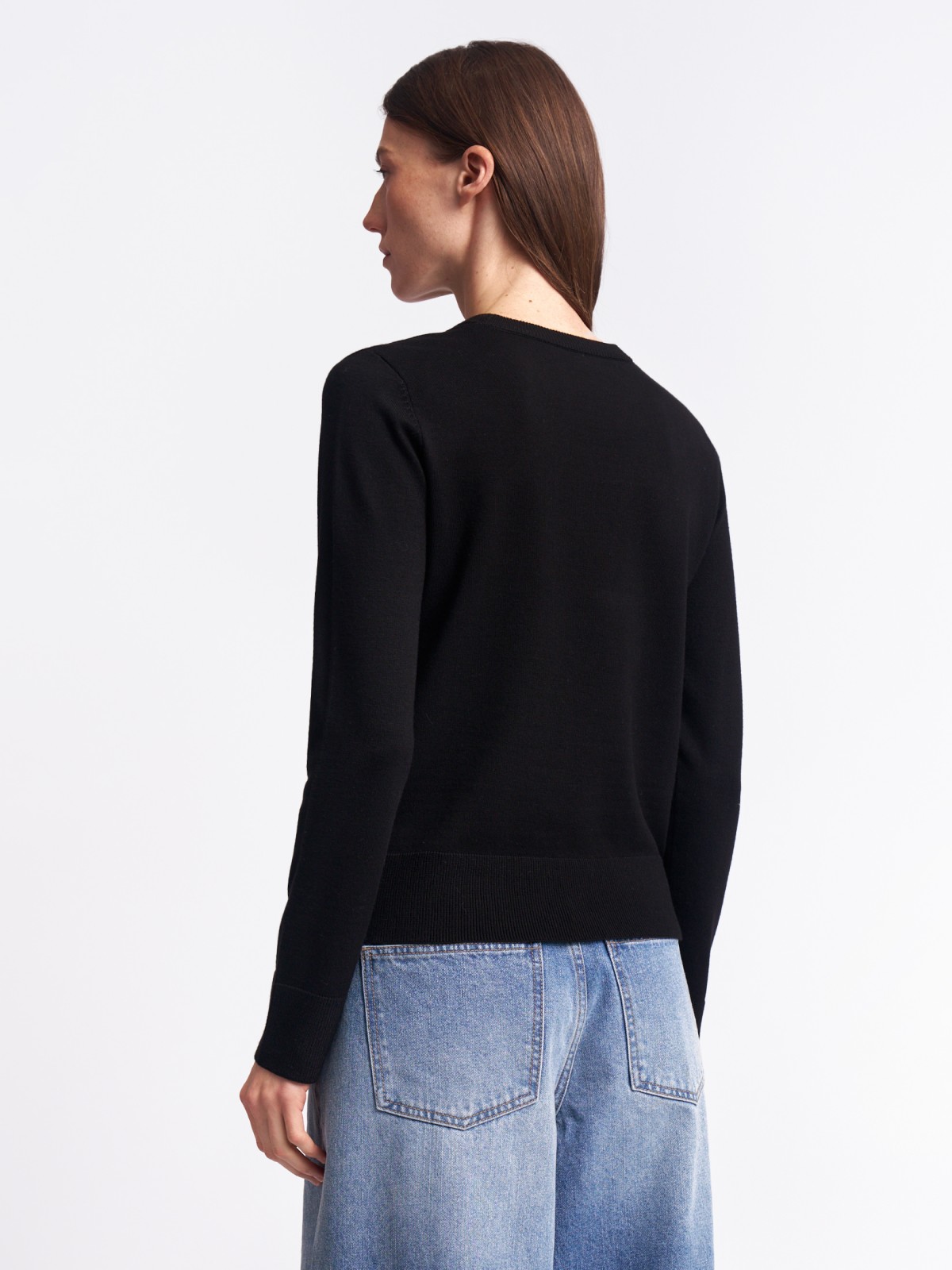 Джемпер из вязаного трикотажа