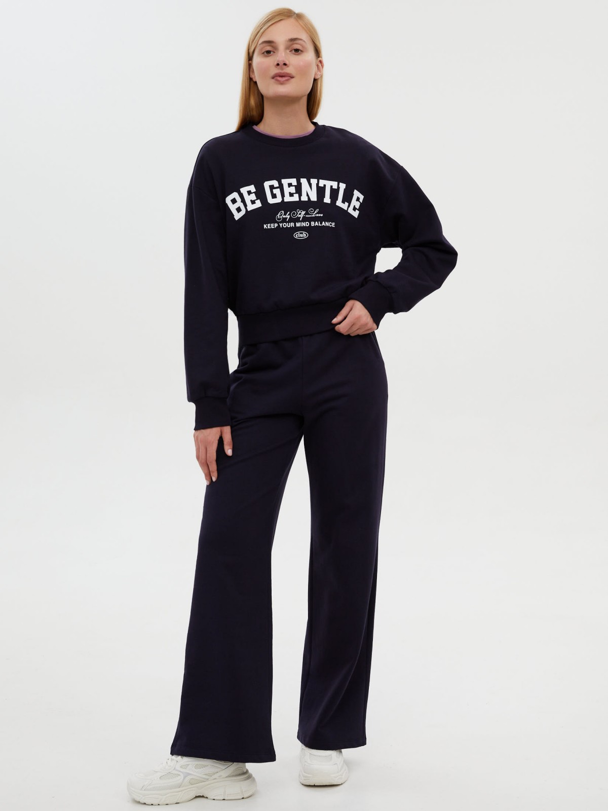 Трикотажные брюки из хлопка на резинке 799₽