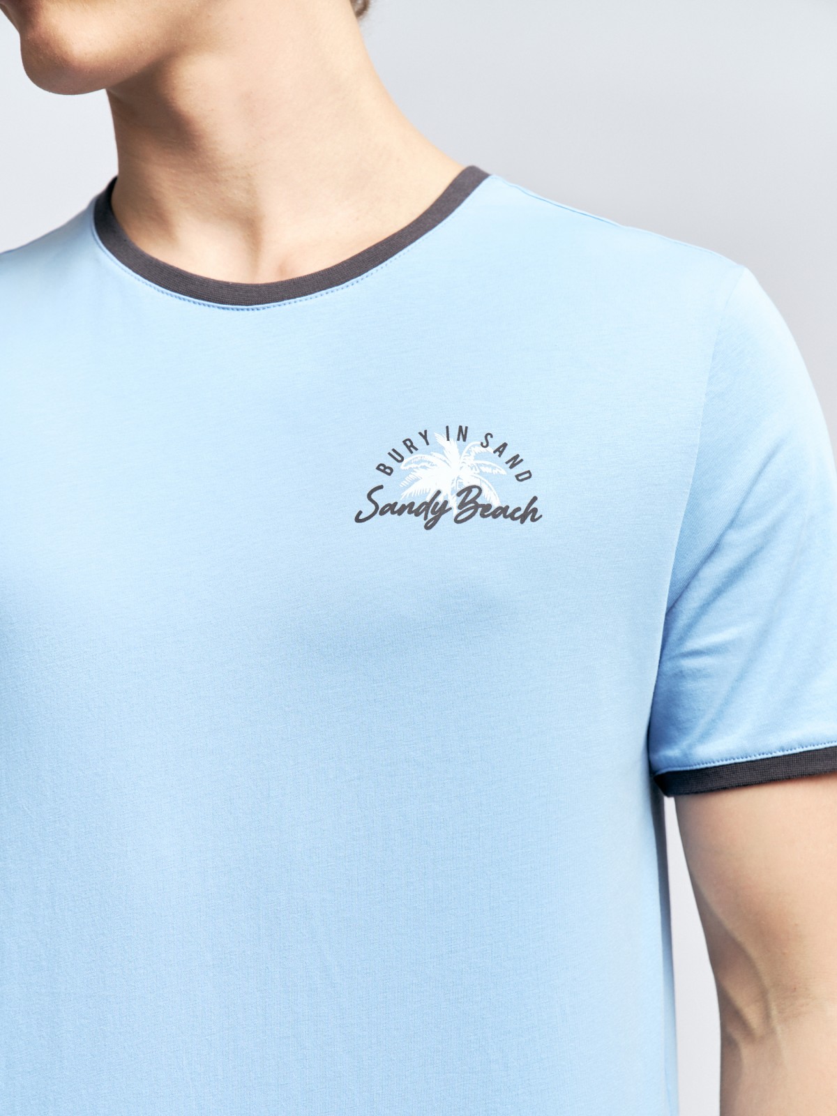 Футболка из хлопка с коротким рукавом