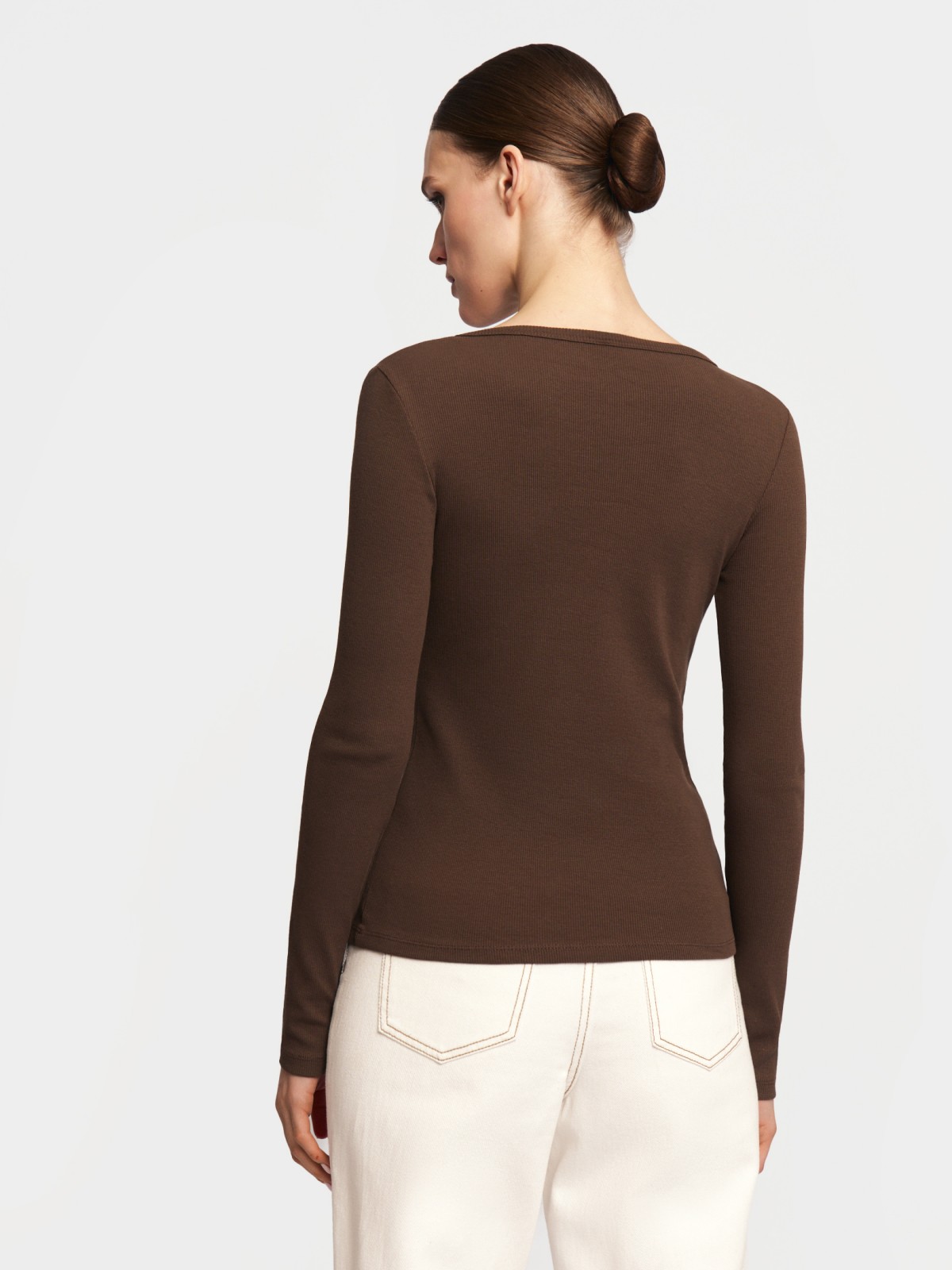 Трикотажный лонгслив из хлопка