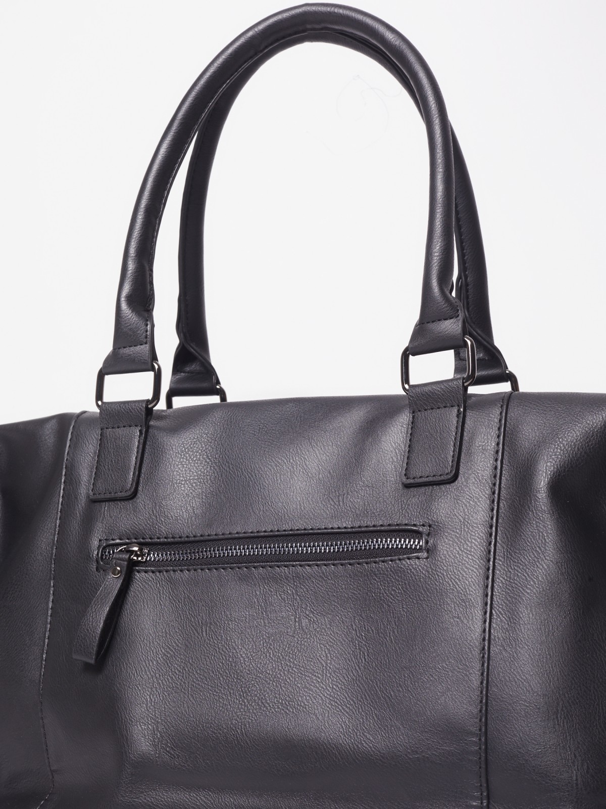 Дорожная сумка из искусственной кожи zolla 012319462125, цвет черный, размер No_size - фото 3