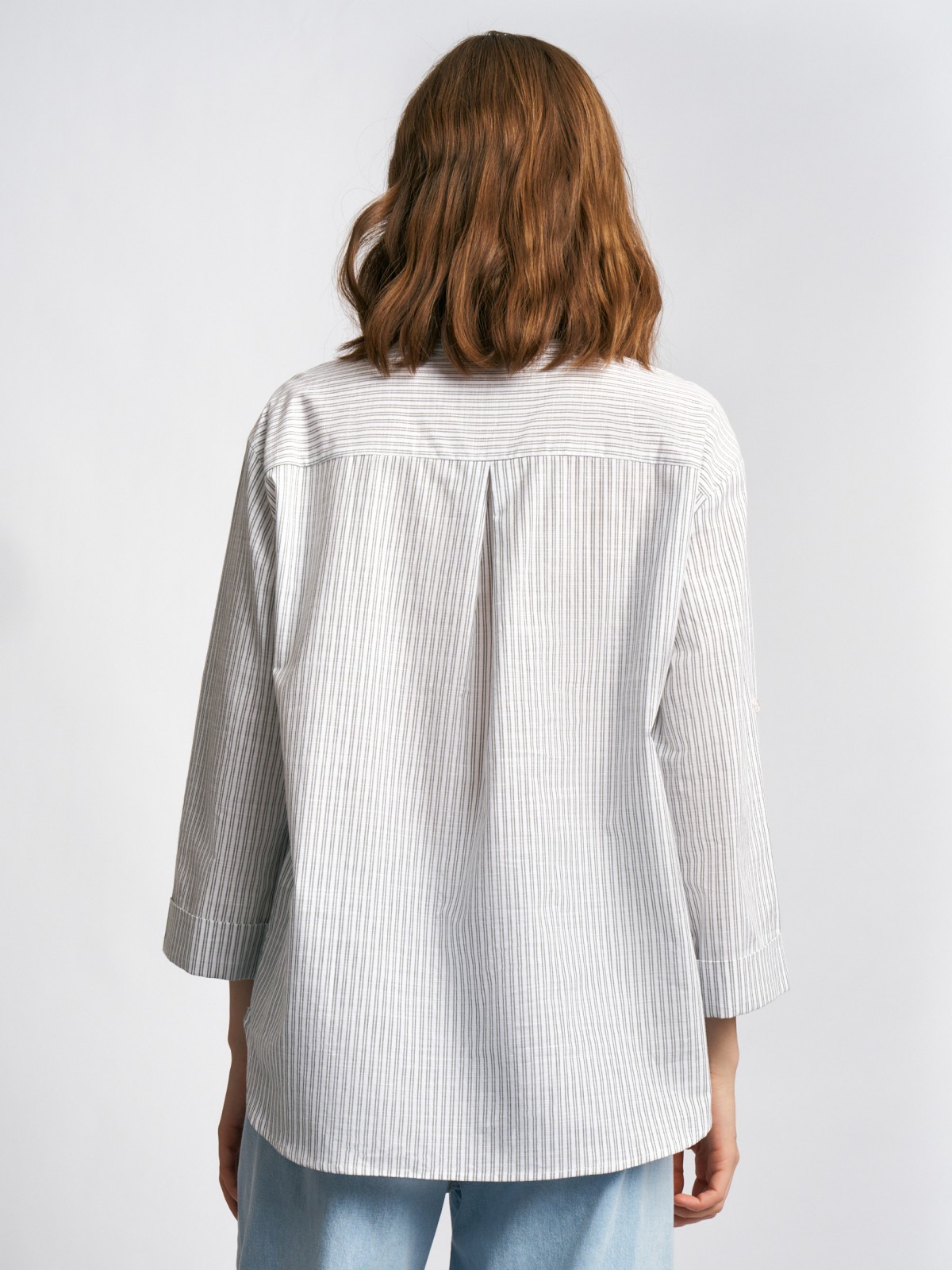 Блузка из хлопка в полоску
