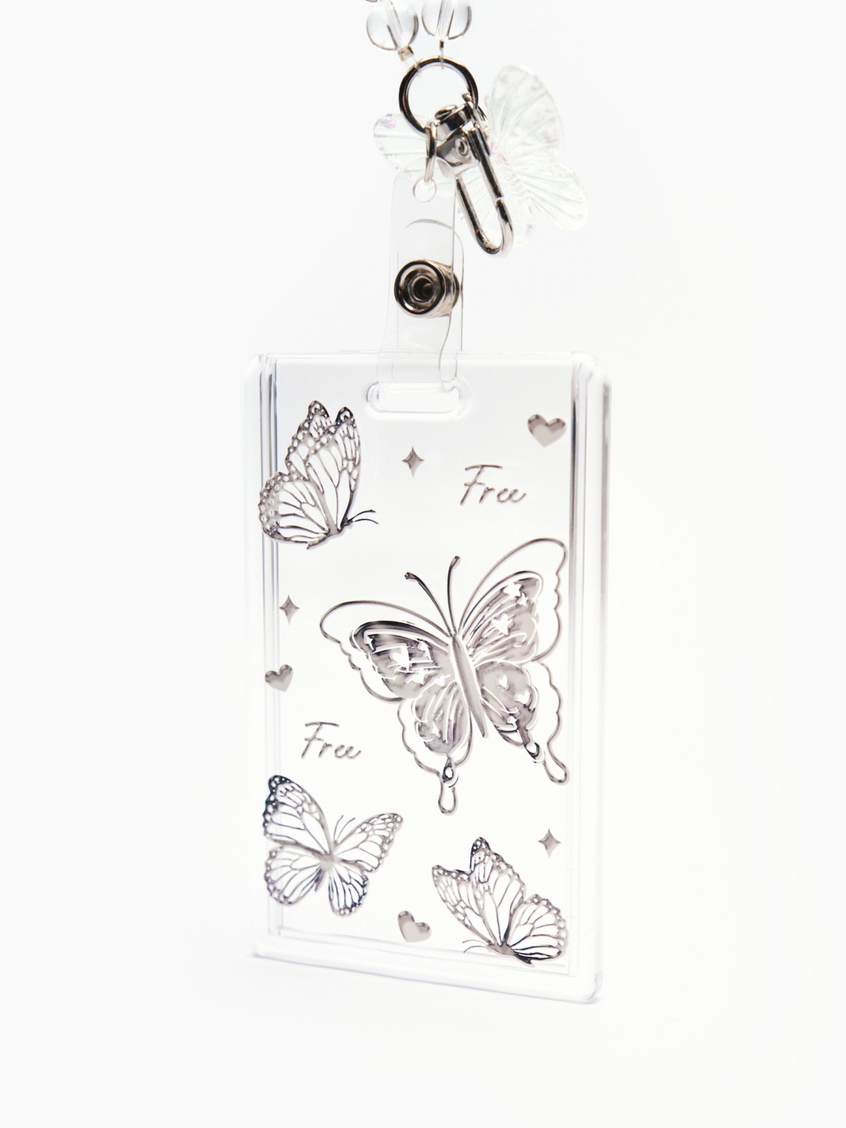 Бейдж для пропуска и карт с брелоком