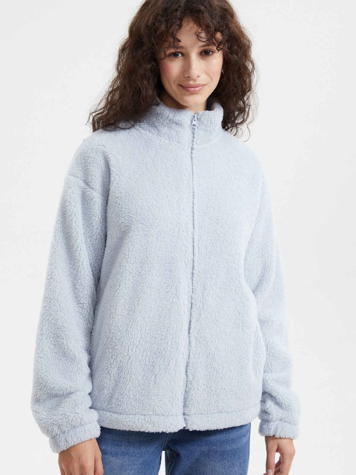 Толстовка из экомеха на молнии